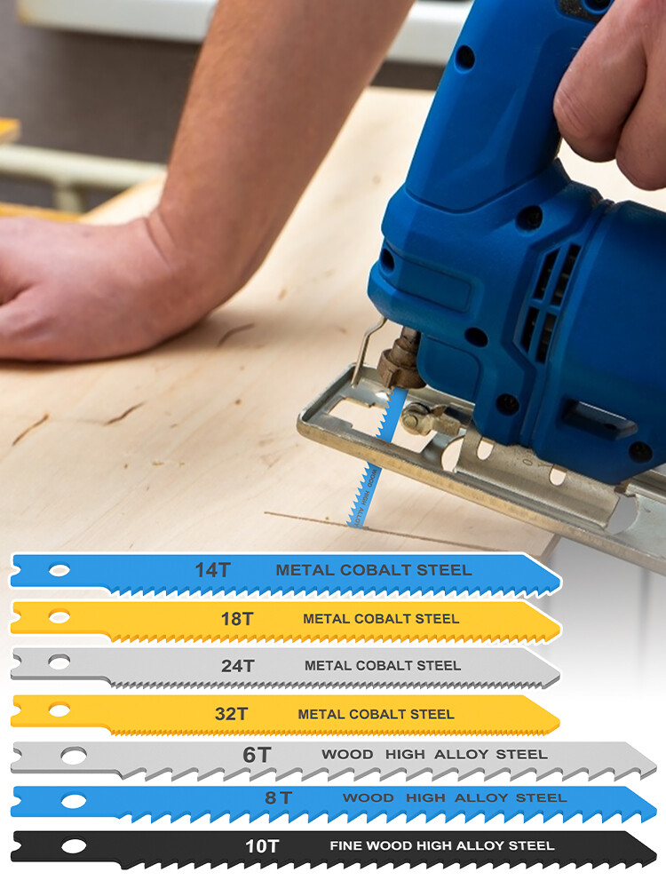 63Pcs Jig Saw Blade Set For Metal Wood Jigsaw Blades UShank Tool