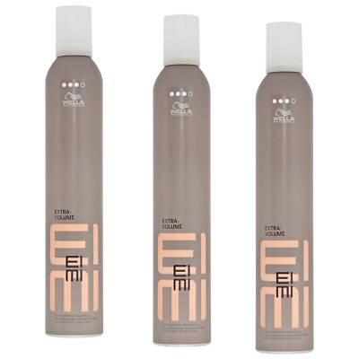3x Wella EIMI Extra Volume Styling Mousse Starker Halt - 500ml