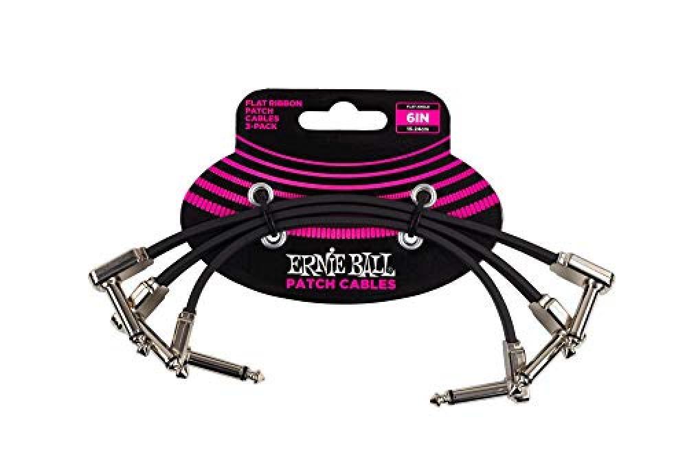 (TG. 6 Inch) Ernie Ball 3” 6” Flat Ribbon 3-Pack, 6 inch - NUOVO