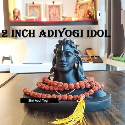 Adiyogi Bhagwan Shiv Shiva Statue Idol for Car Dashboard Temple, Home Decor  2''