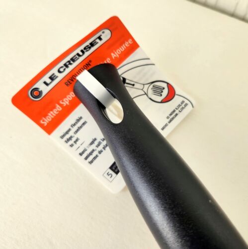 LE CREUSET Revolution Set of 4 Slotted Saute Spoon Spatula Ladle Bi-Material New - Picture 11 of 14