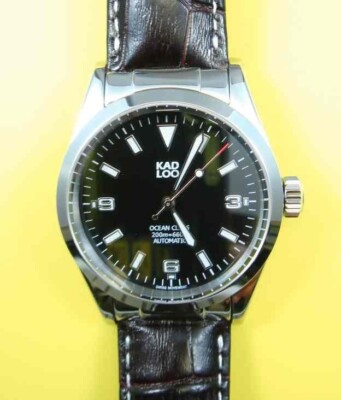 Kadloo Uhr Herrenuhr Armbanduhr Ocean Class 80401 BK neu mit Box ETA 2824-2