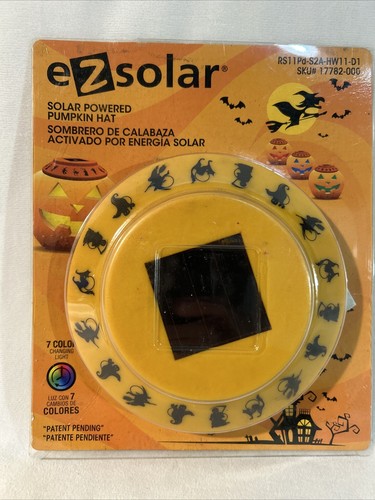 Solar Powered Pumpkin Light Halloween Jack O Lantern 7 Colors Halloween