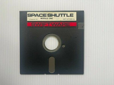 Vintage Atari Space Shuttle Module One 5 1/4'' floppy disc game