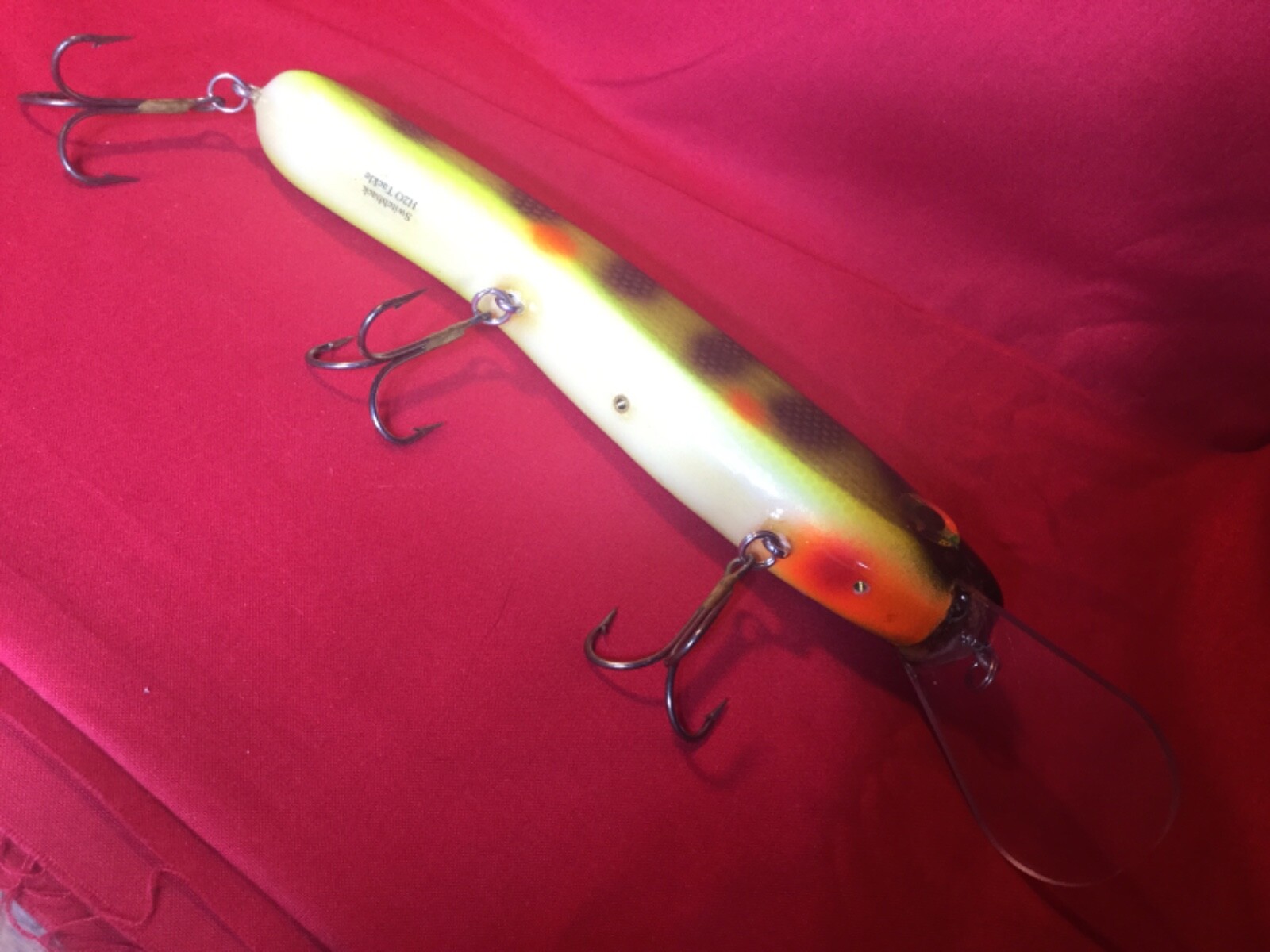 H2O TACKLE 12" SWITCHBACK Muskie Pike Deep Diving Trolling Lure Yellow Perch - Image 5
