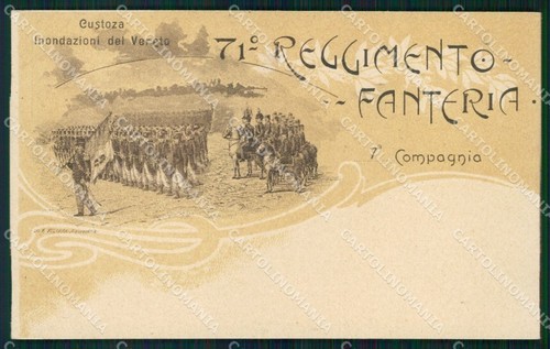Militari Reggimentali 71º Reggimento Fanteria VII Compagnia cartolina XF5332