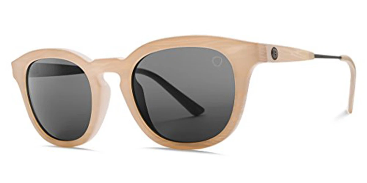 Electric LA Txoko Unisex Sunglasses Ivory Horn Frame w/Melanin Grey Lenses