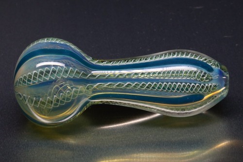 MINI SMOKING BLOWN GLASS POCKET HEAVY 3” HAND PIPE PIPA BOWL HITTER USA TOBACCO - Picture 11 of 12