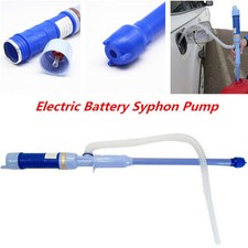 Car Electric Battery Hand Pump Syphon Powered Diesel Fuel Water Gas Hose Tool