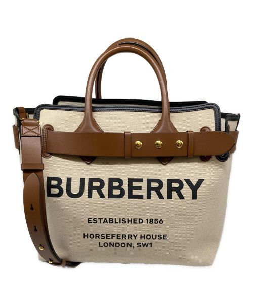 Burberry London Logo Belt Tote Bag FZO60