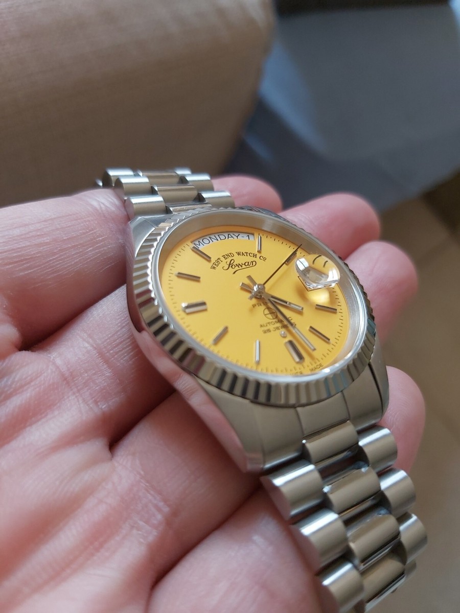 West End Co. 6828.10.3338B2 Classic Automatic Yellow Dial Unisex