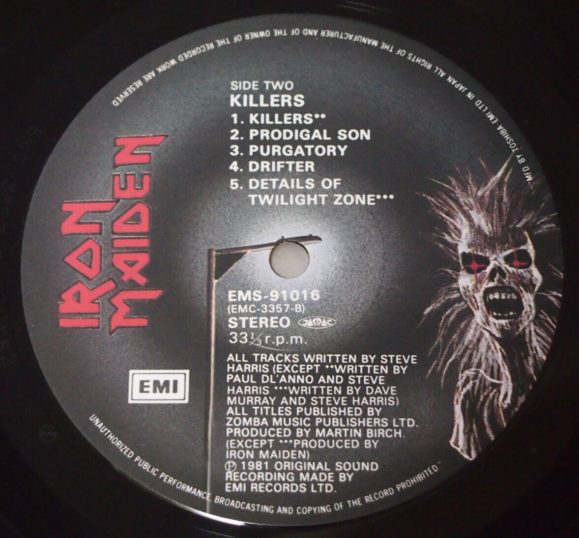 アイアンメイデン　キラーズ　レコード　帯付き　EMS 91016 EMI|IRON MAIDEN/KILLERS|HARDOFFオフモール（オフモ