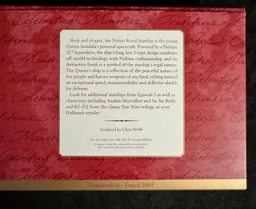 Hallmark Keepsake Ornament 2001 Star Wars Episode I Naboo Royal Starship - Bild 4 von 9