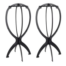 2 Pack Wig Stand Holder for Multiple Wigs Display Collapsible Head Wig Stand