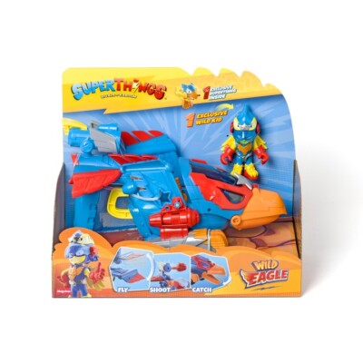 Super Zings Things Wild Eagle Jet Set   Flugzeug mit Figuren & Zubehör