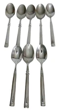 Towle Stainless Flatware 3 Teaspoons 5 Soup Spoons