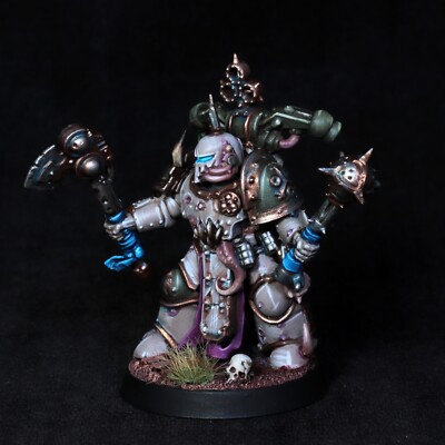 painted miniature death guard marine Nurgle plague warhammer 40k