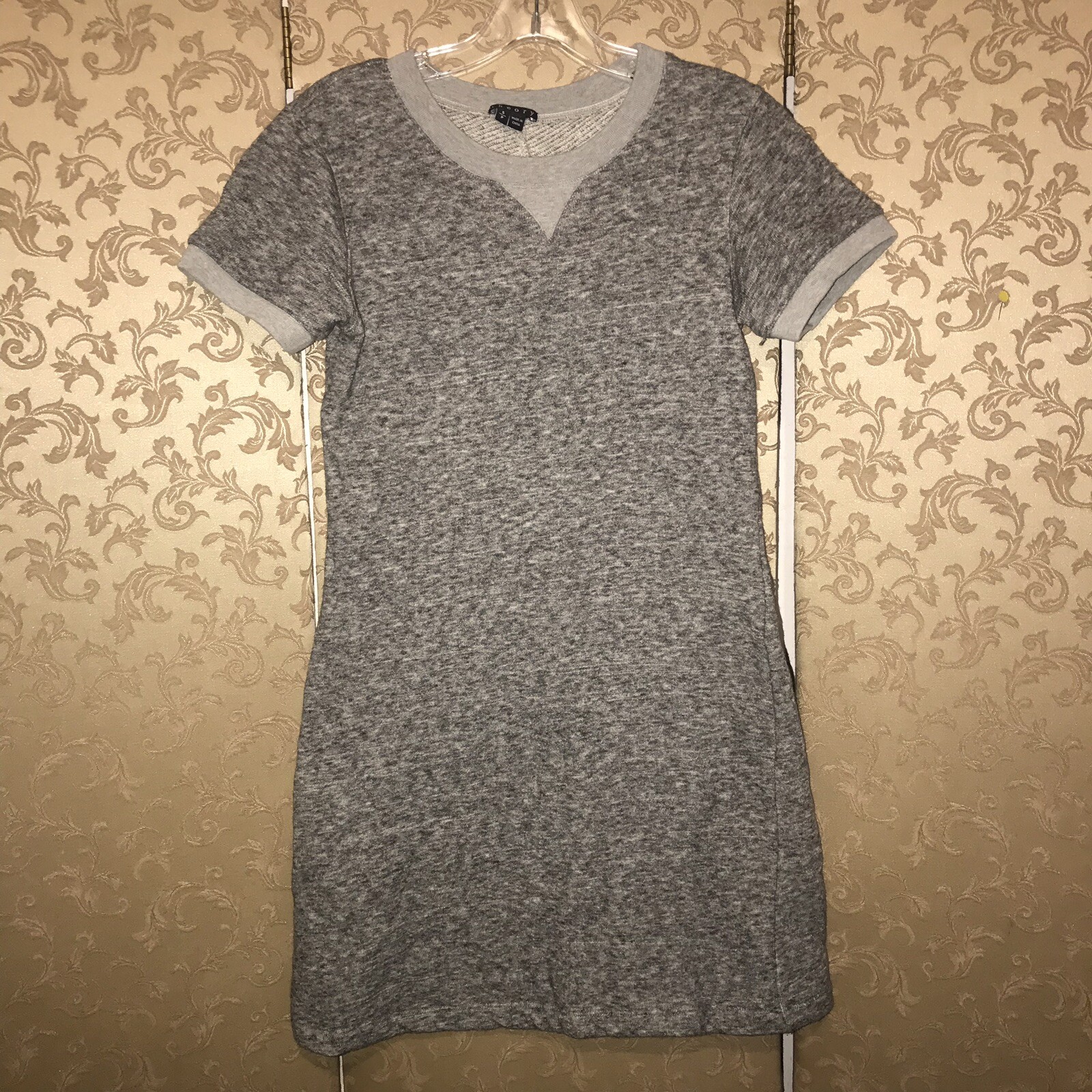 Theory Gray TEJU R Sweatshirt Dress Small S | eBay