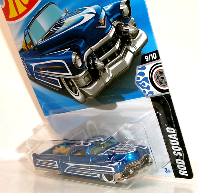 2025 HOT WHEELS 1:64 HW ROD SQUAD 9/10 BLUE CUSTOM '53 CADILLAC HW