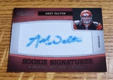 Andy Dalton 2011 Timeless Treasures Rookie Signatures White Leather Auto RC /165