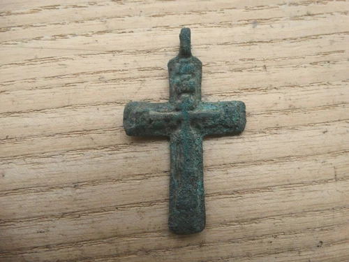 Antique Medieval Cossaks Pendant Cross 15-16 AD