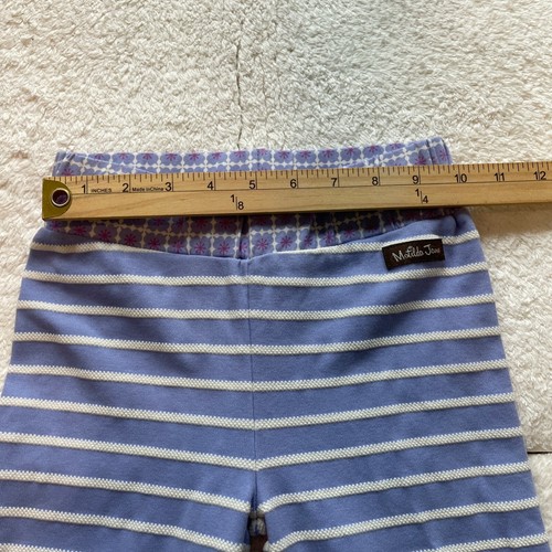 Matilda Jane Girls Size 4 Wide Leg Pants Stripe Purple Pull On Adventure - Picture 8 of 9