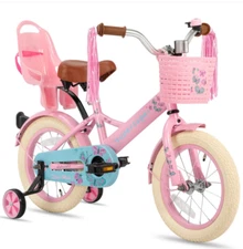 JOYSTAR Girls Bike 12 Inch Girls Doll Seat Streamers best gift