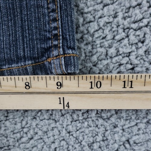 Arizona Jean Co. Junior's Low Rise Flare Leg Blue Jeans Size 5 Medium Wash - Picture 12 of 22