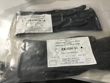 2xpair MOD spec butyl rubber gloves size 8