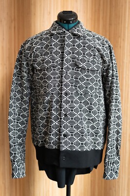 トップス EngineeredGarments OverVestCPGeoJacquard Engineered Garments Classic Shirt in P.C. Geo Jacquard S | eBay