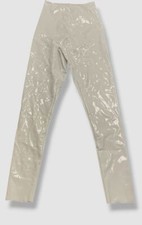 COMMANDO Women's White Faux Leather Perfect Control Patent Leggings Pants Size S