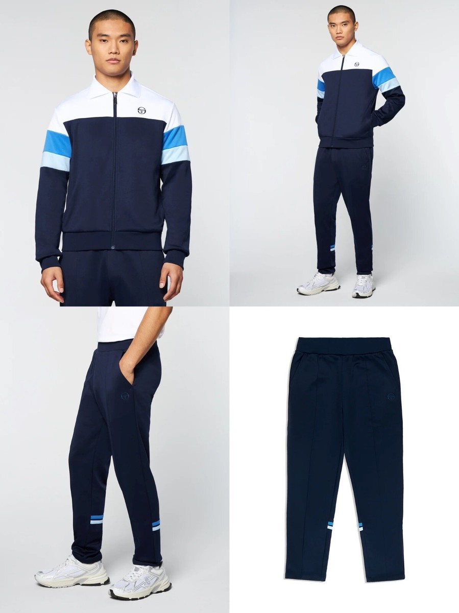 Sergio Tacchini Mens Zip Up Tracksuit Top Joggers Bottoms Pants