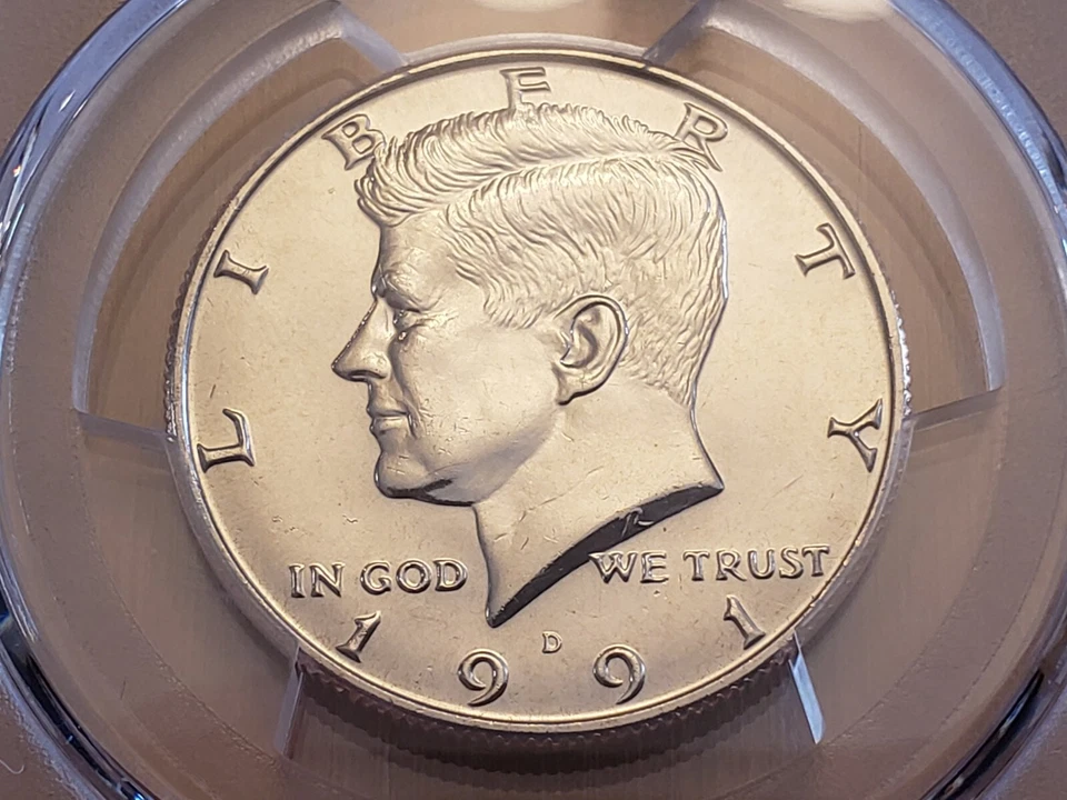 1991 P Kennedy Half Dollar PCGS MS65 2884 - Image 3 of 4