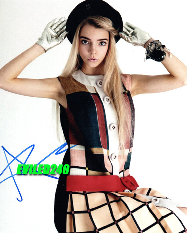 ANYA TAYLOR-JOY SIGNED 8x10 Photo Furiousa Glass Split DuneQueens