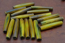 BROWN BUFFALO HORN TUBE HAIR PIPE CHOKER BEADS 1 1/2" BD-80