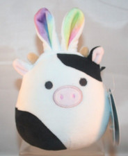 Original Squishmallows Connor The Cow w/Bunny Ears 5" Plush 2017 - NWT