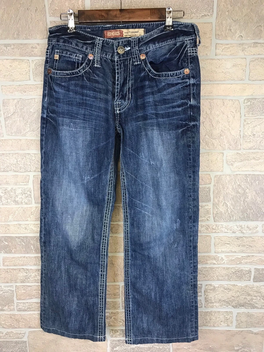 Mens Big Star Pioneer Wash Stitch Size 30x27 eBay