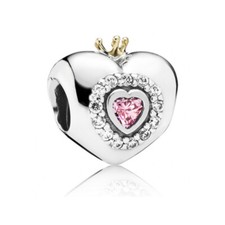 Pandora Charm Cuore Principessa Rosa 791375PZZ