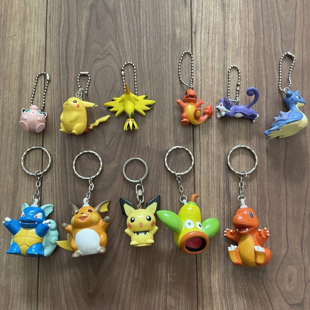 pokemon keychain vintage set of 11 Pikachu etc