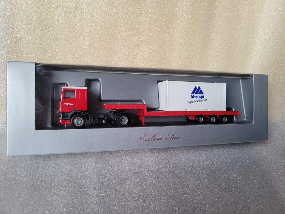 DAF XF 95   P.v.a. Voort Trans Tieflader 20 FT Container Myresjö Superieur - Bild 4 von 4