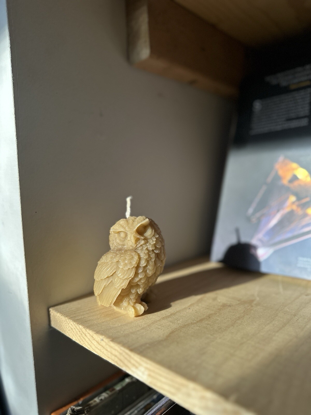 Pure Beeswax OWL CANDLE