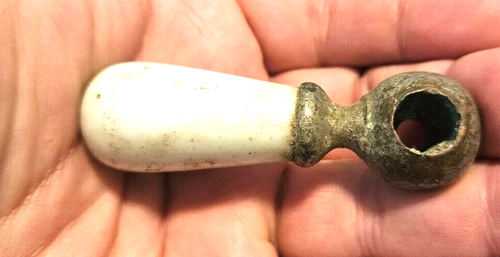 Vintage White Ceramic Handle Faucet Handle turn back time