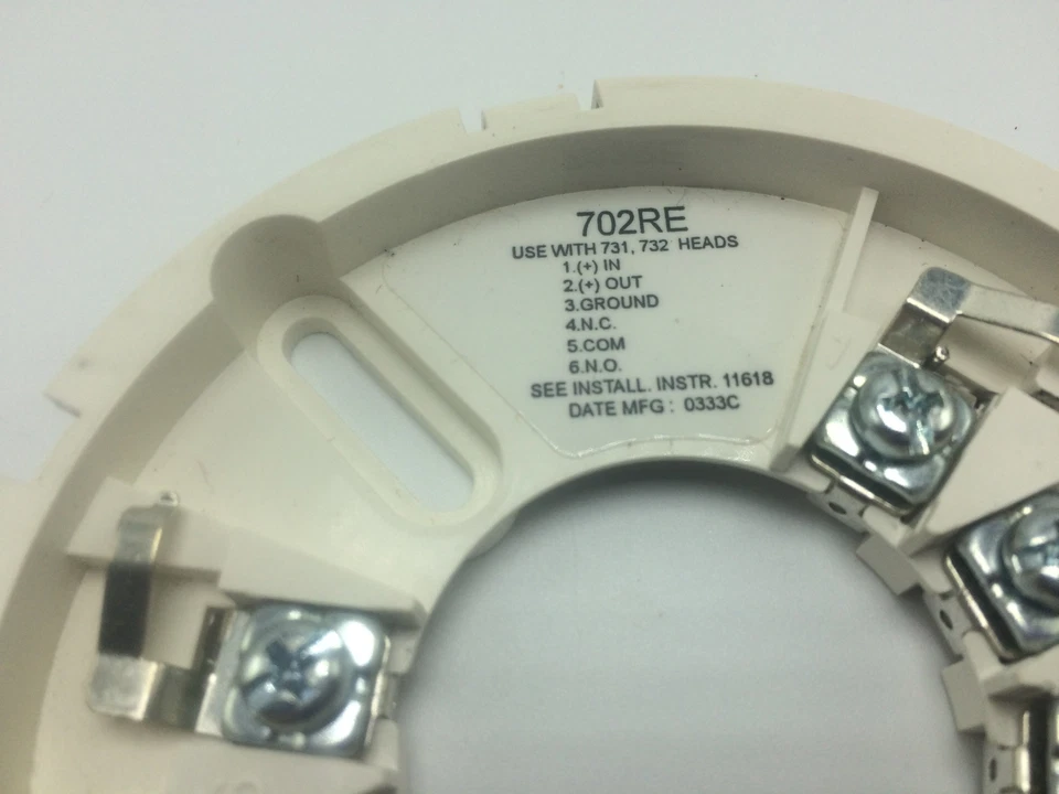 NUEVO Base Detector de Incendios Automático Sentrol 702RE, Uso con 731.732 Cabezales  Foto 4 de 4