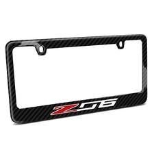 Chevrolet Corvette C7 Z06 Real 3k Black Carbon Fiber License Plate Frame