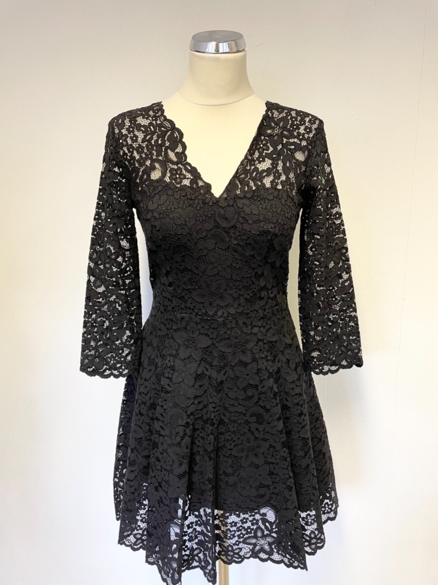 bcbgmaxazria lace dress Lace & Jersey Gown Black / 6