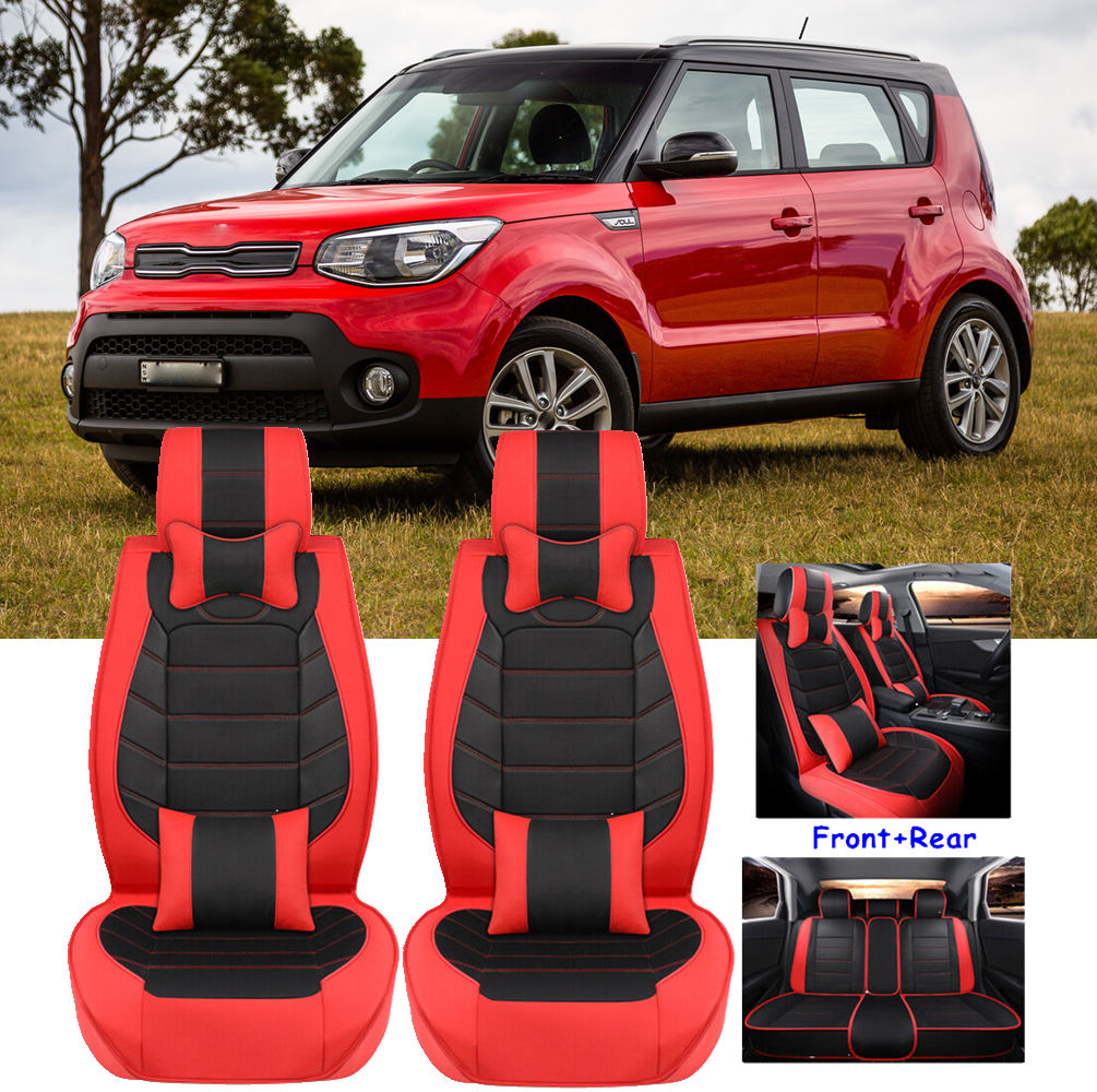 PU Leather Car Seat Cover Front&Rear Full Set Car Seats Cushion For Kia Soul