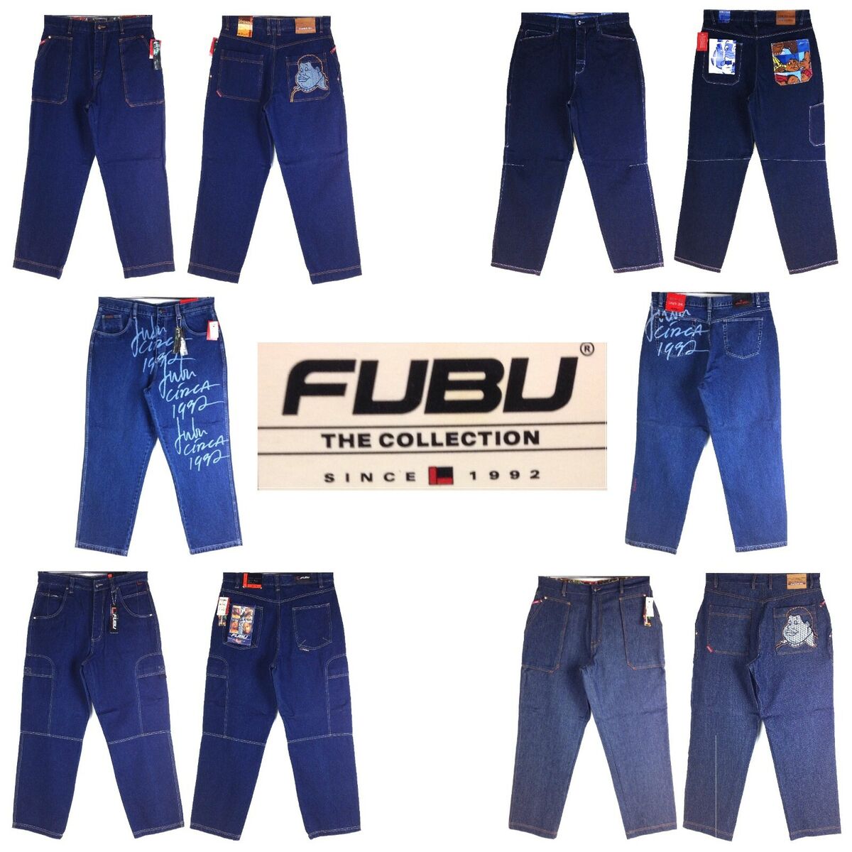 PLATINUM FUBU, FUBU, ASSORTED STYLE, OLD SCHOOL BAGGY, MEN'S PLATINUM FUBU, FUBU, ASSORTED STYLE, OLD SCHOOL BAGGY, MEN'S
