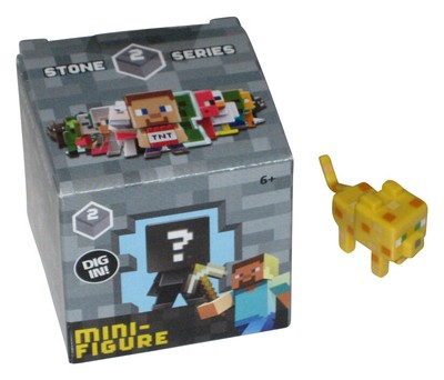 Minecraft End Stone Series 2 (2014) Mattel Yellow Ocelot 1-Inch Mini Figure