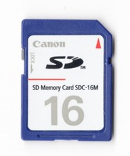 Canon Genuine 16MB MEGABYTE SDC-16M SD Camera Memory Card