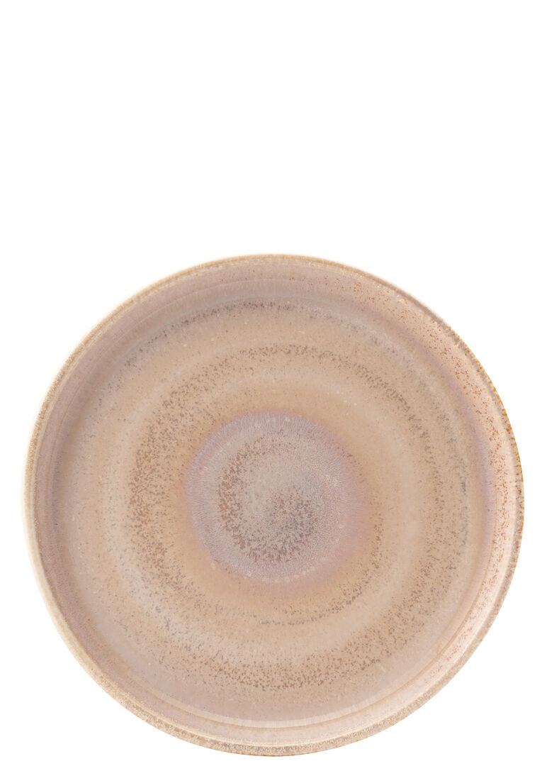 Murra Porcelain Blush Walled Plate Dinner Desserts Plate 7"" (17.5Cm) Pack Of 6